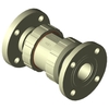Ball check valve Series: 561 PP-H/EPDM Ball Straight PN10 Flange 20mm DN15